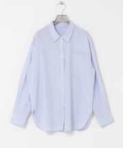 ダブルボタンコットンヴィスコースシャツ