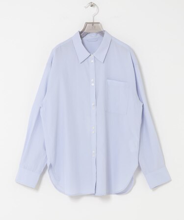 ダブルボタンコットンヴィスコースシャツ
