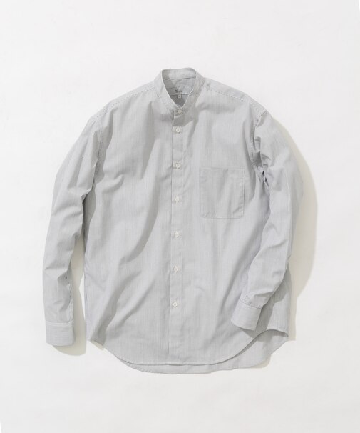 アーバンリラックスバンドカラーシャツ