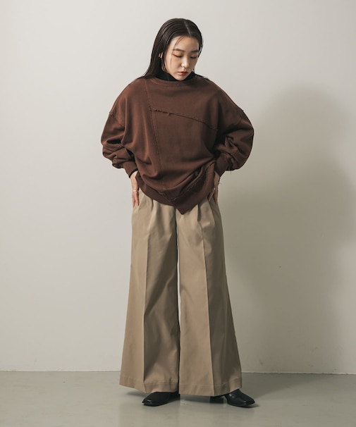 キリカエピグメントルーズスウェット