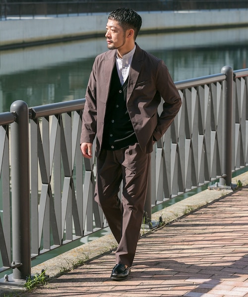 メンズのスーツ・ジャケット・ベスト（ブラウン）の通販｜&mall