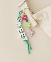 カラフルビーズワードキーチェーン