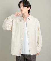 ボタニカルジャガードロングスリーブシャツ