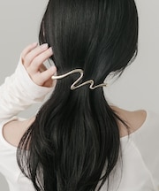 ニュアンスラインメタルバレッタ