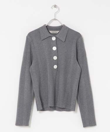 Torrazzo Donna　Rib Knit Polo Shirt