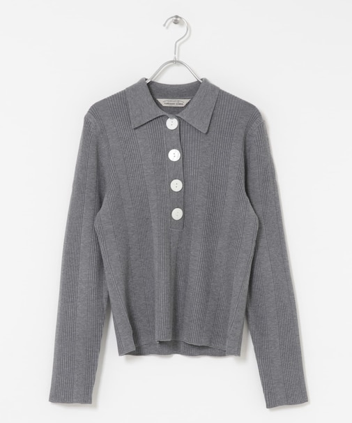 Torrazzo Donna　Rib Knit Polo Shirt