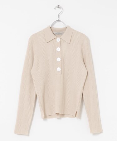 Torrazzo Donna　Rib Knit Polo Shirt