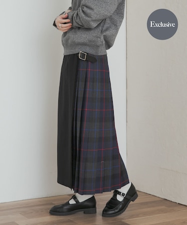 『別注』O’NEIL OF DUBLIN×DOORS　COMBI QUILT SKIRT
