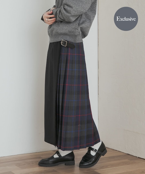 『別注』O’NEIL OF DUBLIN×DOORS　COMBI QUILT SKIRT