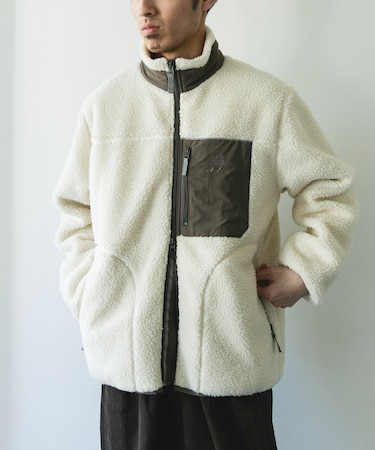 URD防風ボアジップブルゾン