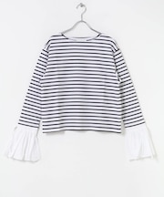 Mewl　シャツスリーブボーダーTOPS