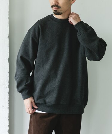 裏起毛クルーネックスウェット