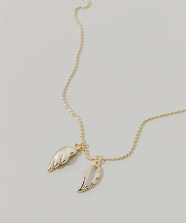 エンジェルフェザートップネックレス