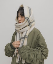 ブークレチェックストール