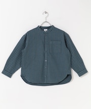 『親子リンク』起毛ネルバンドカラーシャツ(KIDS)