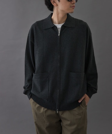 FORK&SPOON PROVORONEジップカーディガン