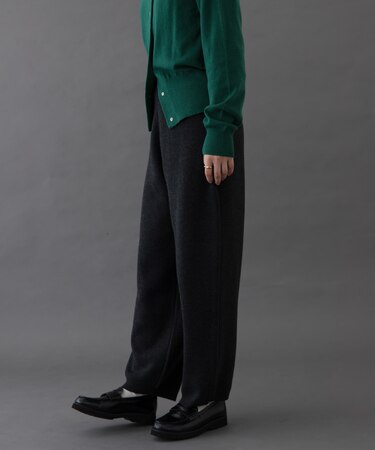 FORK&SPOON コットンウールニットパンツ