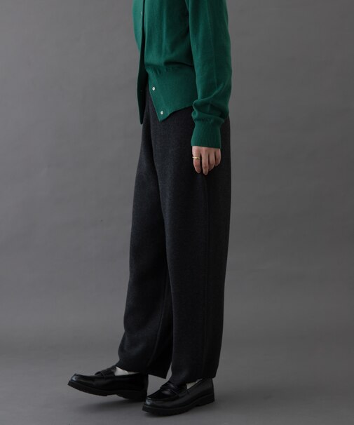 FORK&SPOON コットンウールニットパンツ