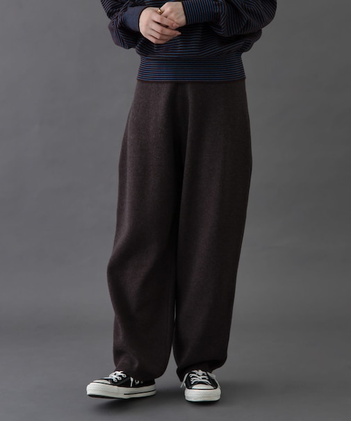FORK&SPOON コットンウールニットパンツ