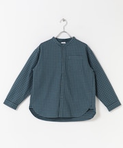 『WEB/一部店舗限定』『親子リンク』起毛ネルバンドカラーシャツ(KIDS)