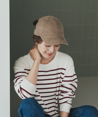 コーデュロイキャップ