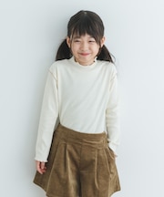 『WEB/一部店舗限定サイズ』メローフリルリブハイネックTシャツ(KIDS)