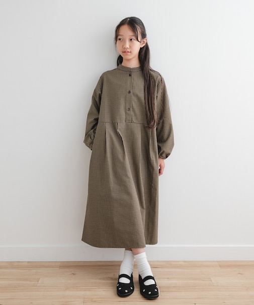 『WEB/一部店舗限定』『親子リンク/UR TECH』チェック柄ワンピース(KIDS)