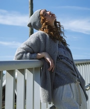 ダブルフェイスバイカラーカーディガン