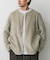 DANTON　FLEECE COLLARLESS JACKET