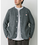 DANTON　FLEECE COLLARLESS JACKET