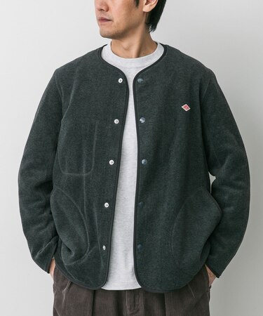DANTON FLEECE COLLARLESS JACKET