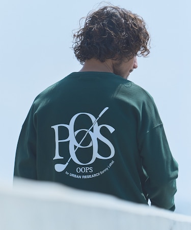 OOPS 裏起毛バックロゴスウェット