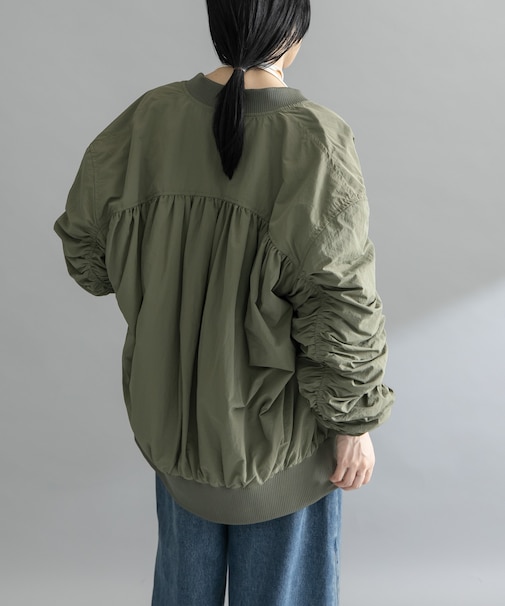 『WEB／一部店舗限定』BACKシャーリングMA-1