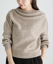 『WEB限定』ドレープニットプルオーバー