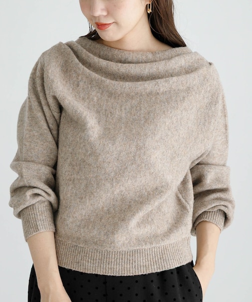 『WEB限定』ドレープニットプルオーバー