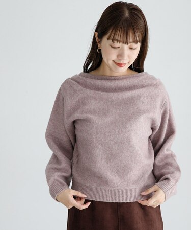 『WEB限定』ドレープニットプルオーバー