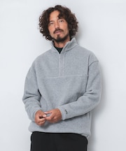 OOPS リサイクルマイクロフリースハーフジップ