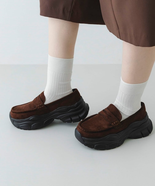 ボリュームソールローファー