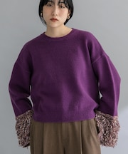 『WEB限定』MIXドッキングニット