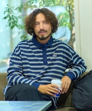 OOPS レトロボーダーロングTシャツ