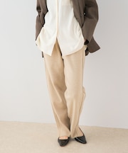 F by ROSSO　ウォッシャブル抗ピルニットパンツ