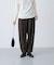 Wool tapered pants