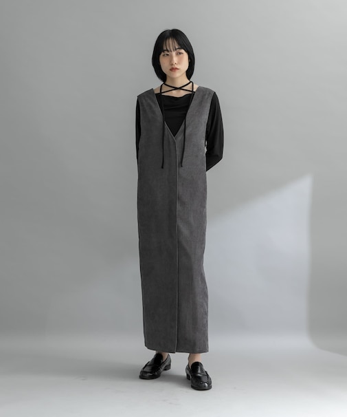 『WEB限定』コーデュロイクロスジャンパースカート