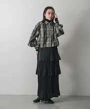 ティアードプリーツスカート