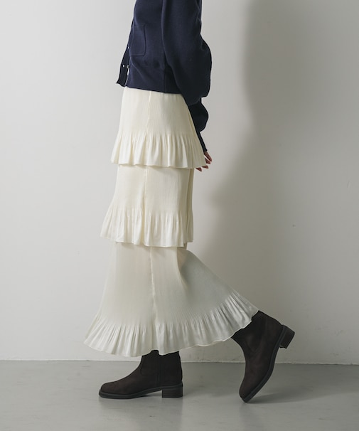 ティアードプリーツスカート