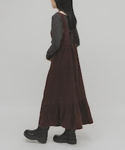 ピーチスキンプリーツワンピース