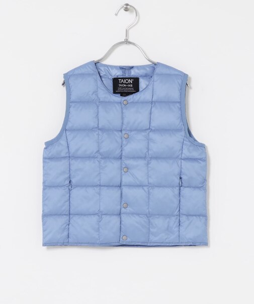 TAION　CREWNECK BUTTON DOWN VEST(KIDS)