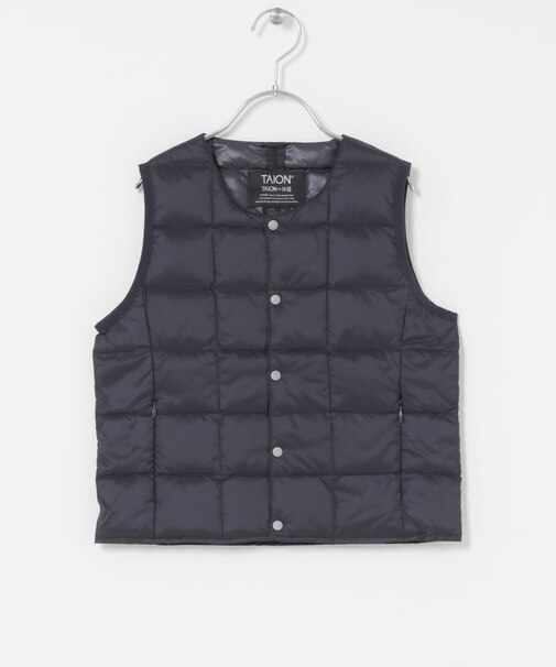 TAION CREWNECK BUTTON DOWN VEST(KIDS)