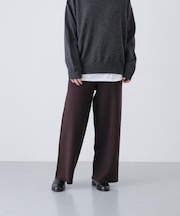 『2サイズ展開』コットンカシミヤニットパンツ