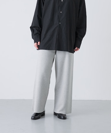 『2サイズ展開』コットンカシミヤニットパンツ